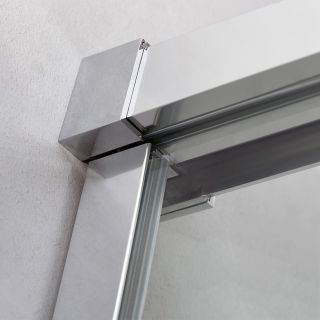 Душевая дверь CEZARES DUET SOFT-M-BF-1-150-C-Cr хром